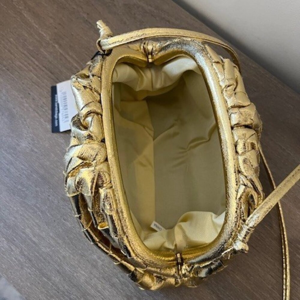 Metallic Gold Crossbody Pouch - Picture 6 of 15